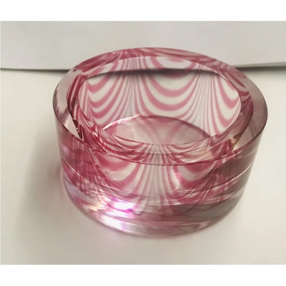 New Cenedese Vitri Fenicio Small Murano Glass Bowl Signed Dated on Bottom - Picture 7 of 16